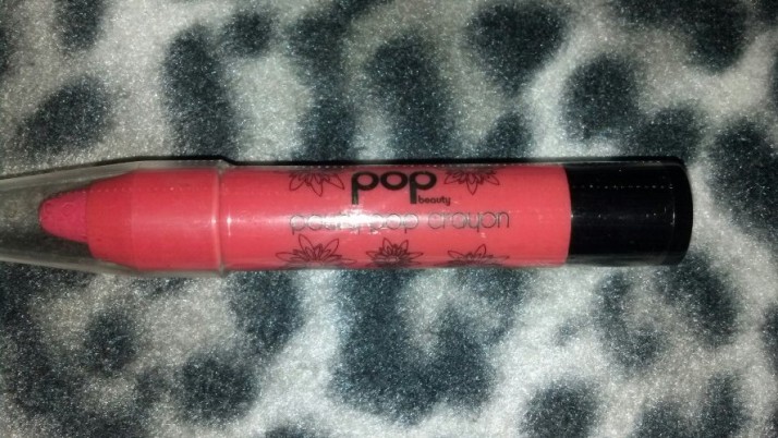 I was excited to receive the Pop Lip Crayon in "Coral Crush" I put this on my lips yesterday and fell in love with it! The color is buildable, and feels very smooth on my lips. The texture isn't sticky or greasy it is perfect with a little bit of lip balm under neath it.   